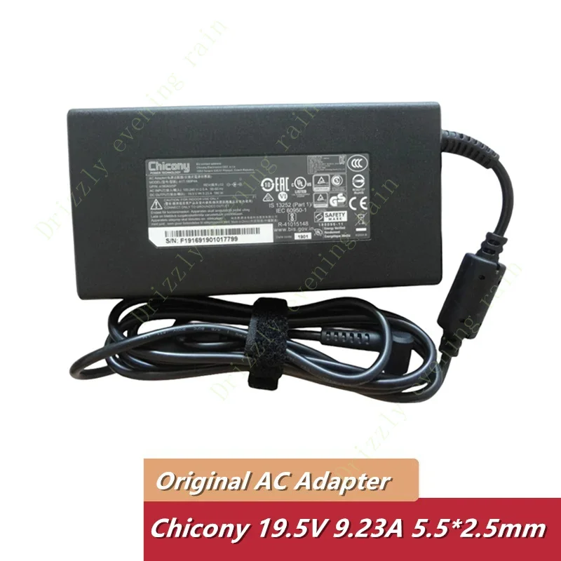 Genuine chicy 180W a17-180p4a 19.5v 9.23a ac laptop adapter charger for Clevo p950hr n850hp6 power supply a15-180p1a a180a85l