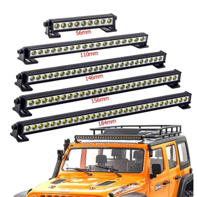 

RC Crawler LED Light Bar R96 - Super Bright Roof Spotlight for Axial SCX10, Traxxas TRX4/6, D90, Red Spider Accessories