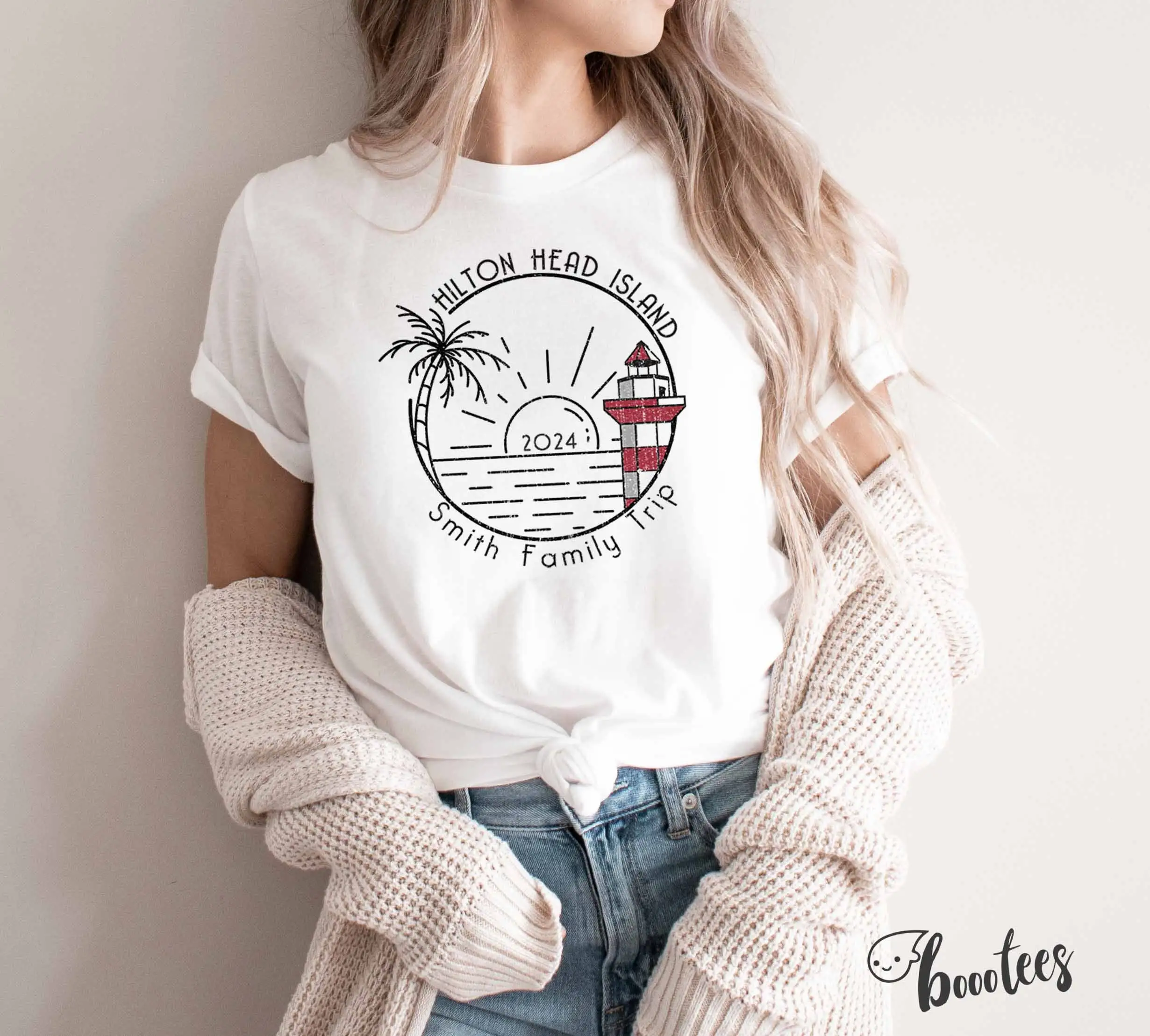 Hilton Head Island Beach T Shirt Vacation Family Trip Shirts Vacay Kid Adults Boys Girls Ladies Baby Summer