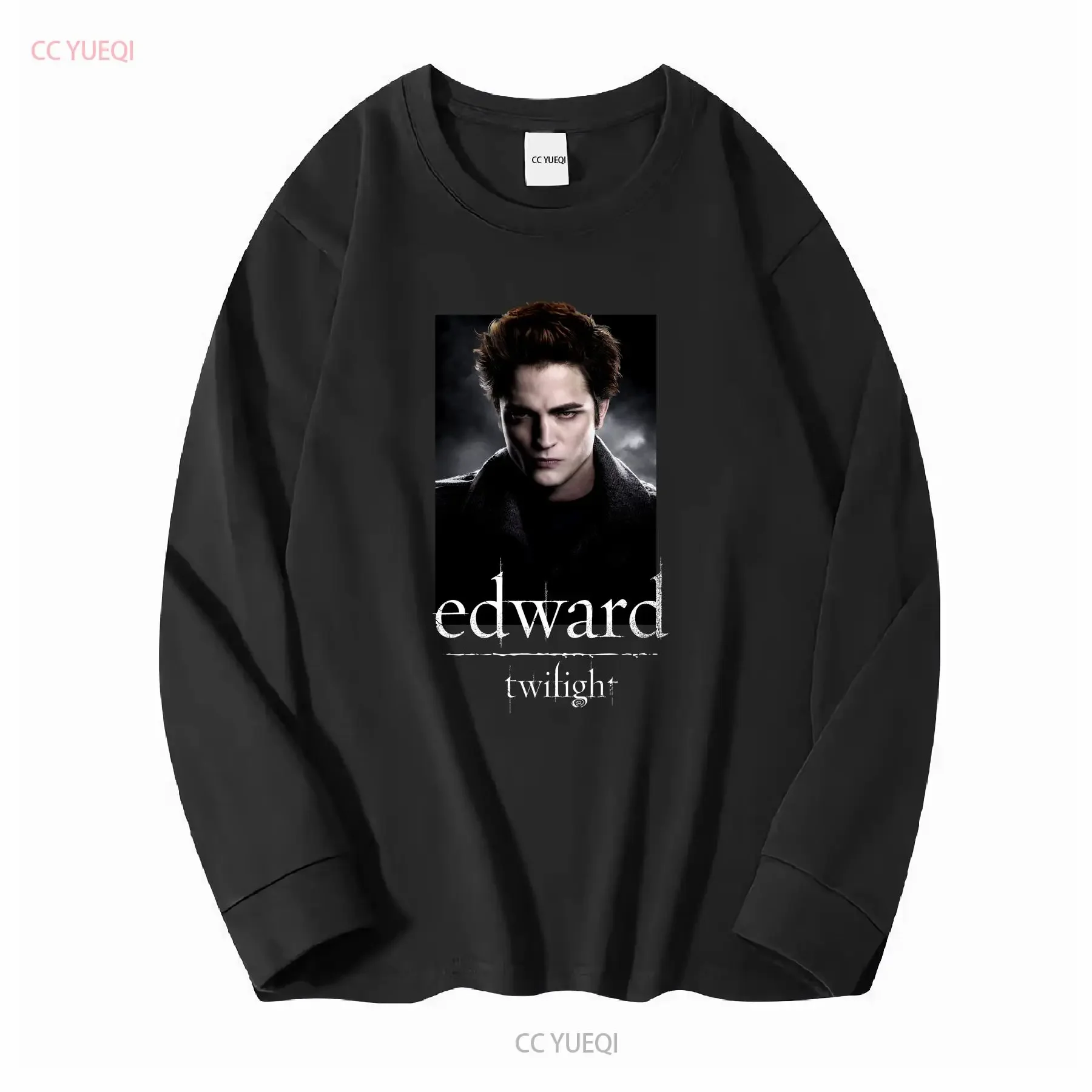 Twilight T Shirt Extra Small Edward Cullen Face Movie Black 2011 slim distress long or short sleeves vintage Washed