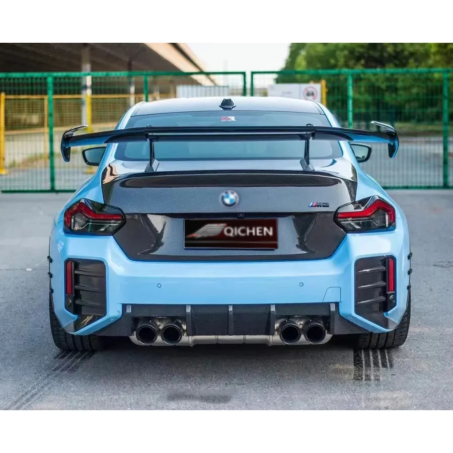 لسيارات BMW 4 Series F32 F33 F36 G22 G23 زعانف ذيل من ألياف الكربون الخلفية الجذع المفسد دليل الجناح سيارة الجذع كلبشة طقم الجسم #5