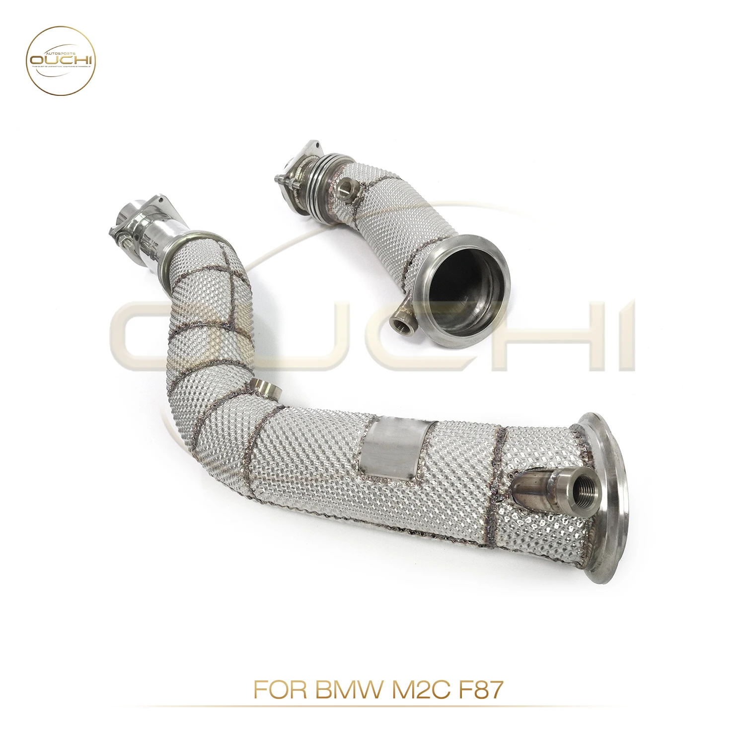 

OUCHI Trouble-free Light With Heat Shield Stainless Steel Downpipe For BMW M2C F87 2018+ S55 3.0T High Performance Exhaust Parts