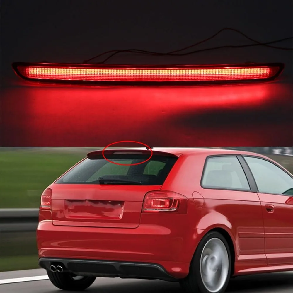 8P4945097A Third Brake Light High Brake Light LED Light for Audi A3 8P Sportback With Tail Door Featuring Spoiler 2004-2013