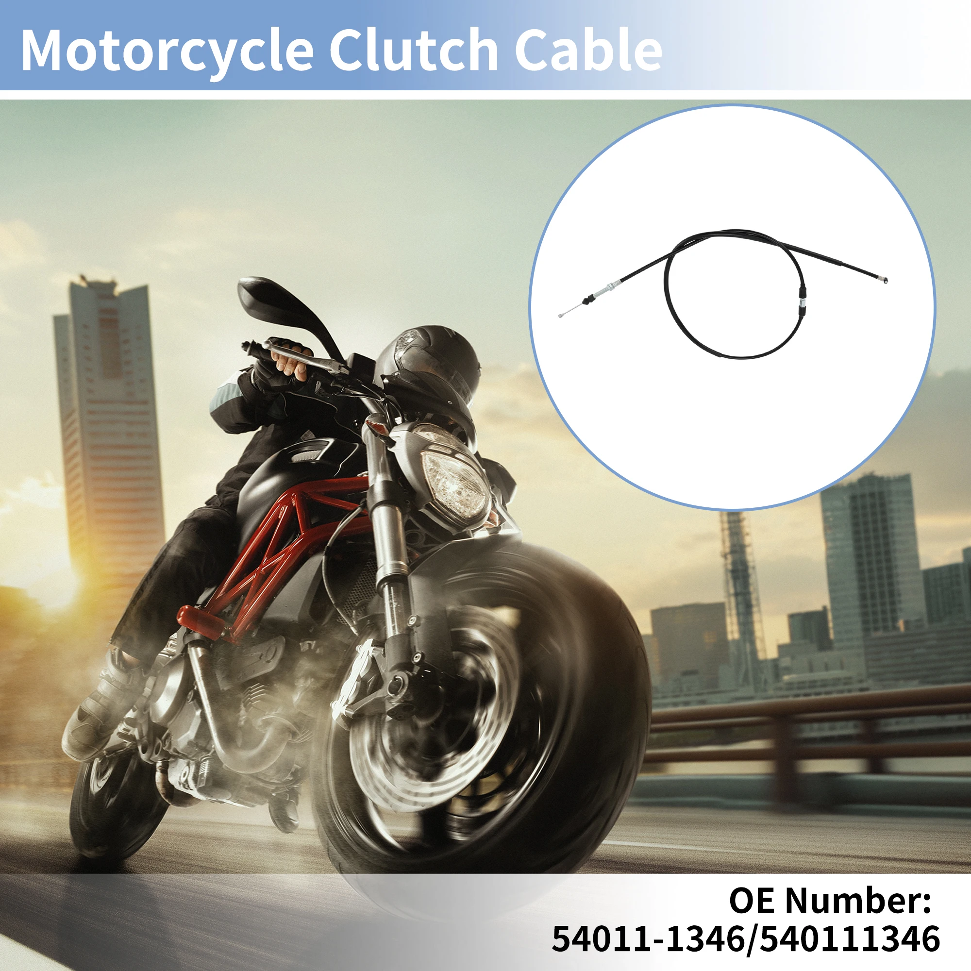 

Motoforti Motorcycle Clutch Cable No.54011-1346 for Kawasaki Vulcan 800 VN800A 1995-1999