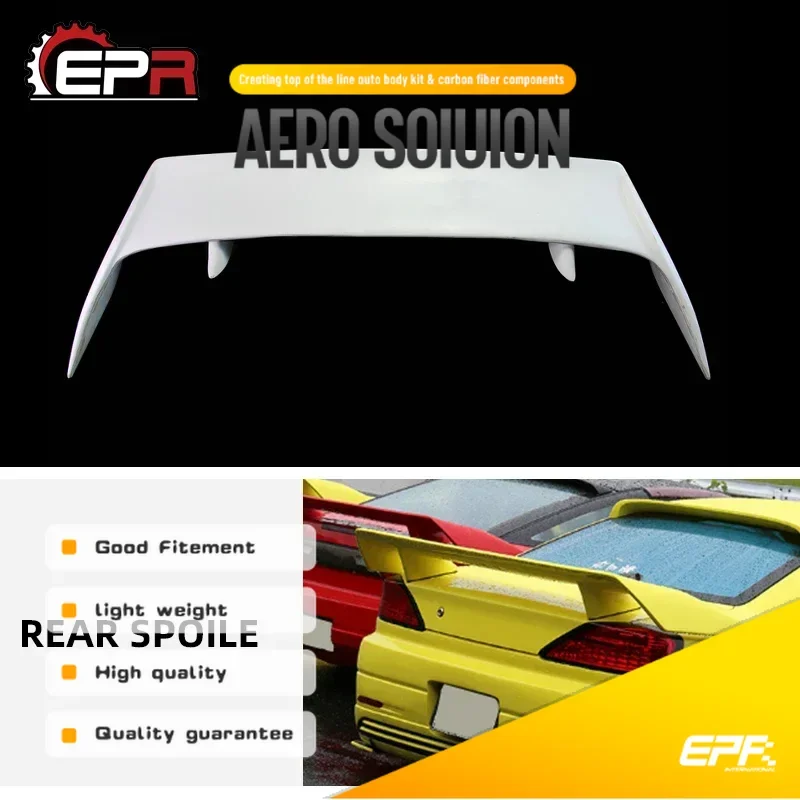 

Car Accessories For Nissan 180SX S13 S14 S14A 326Power FRP Fiber Glass Rear Spoiler Fiberglass Trunk Wing Tuning Drift Trim Kit