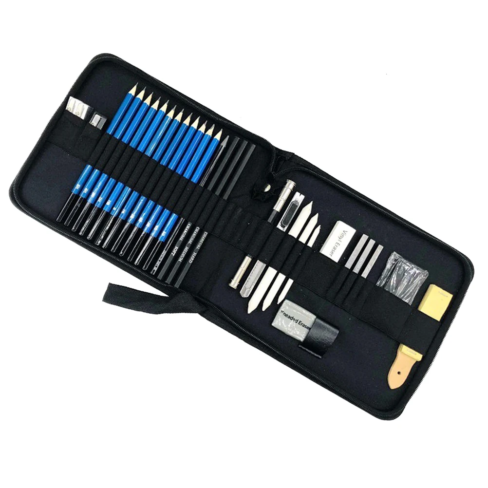 

sketch pencils set drawing pencils kit beginner pencils kit wooden pencils set sketching pencils kit