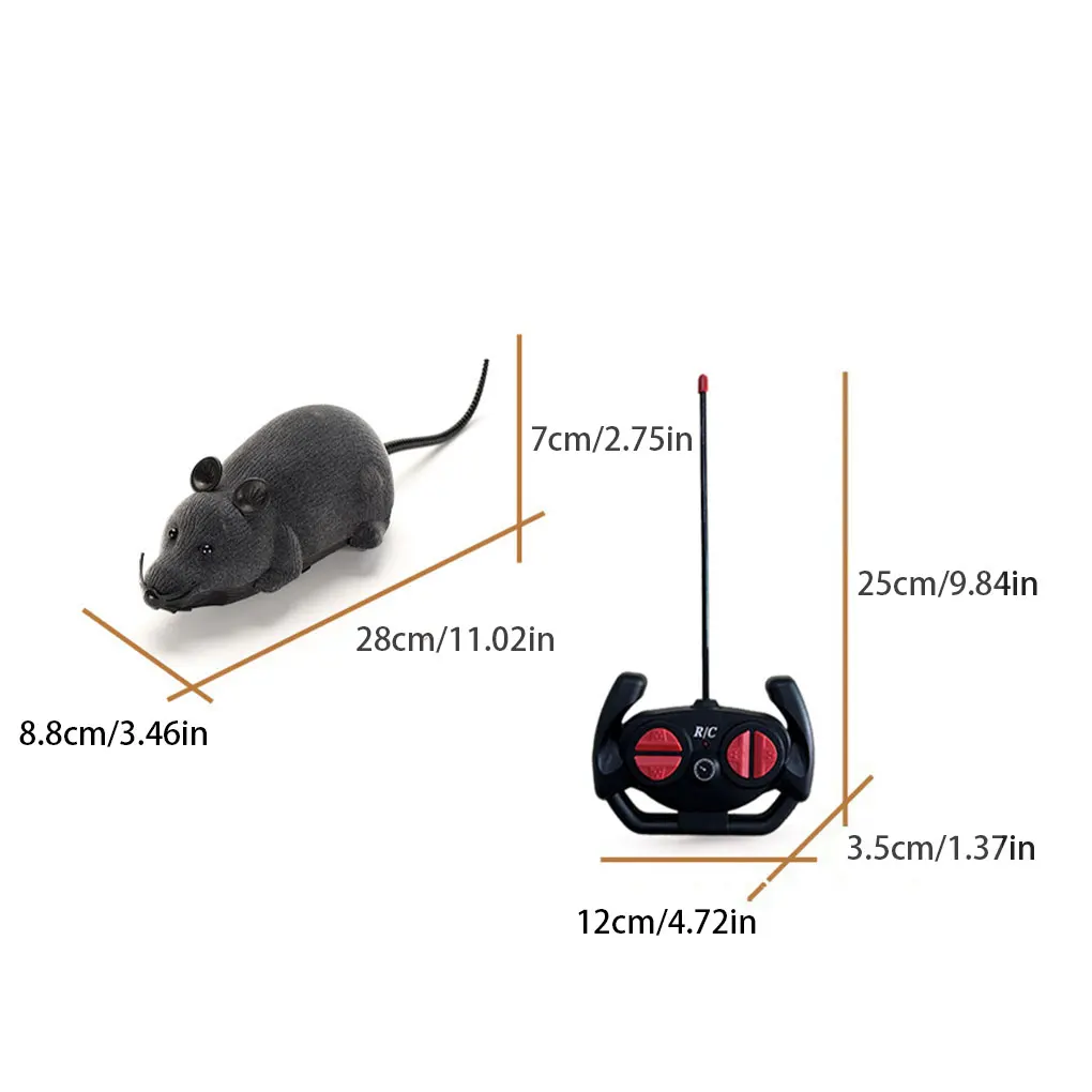 Electronic Cat Toy Realistic Appearance Safe And Non-toxic For Cats Interactive Play RC Simulation Cat Toy Robotic Mouse Cat Toy