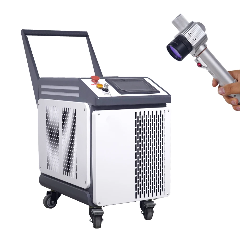 

100W/200W Pulse Laser Cleaning Machine for Removing Paint Oil Metal Wood Quality Electrical Parts Cleaning Equipment
