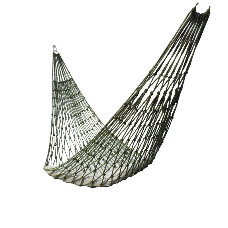 Outdoor Supplies Thickened Mesh Camping Hammock Nylon Rope Single Hammock Nylon Rope Hammock Mesh Hammock