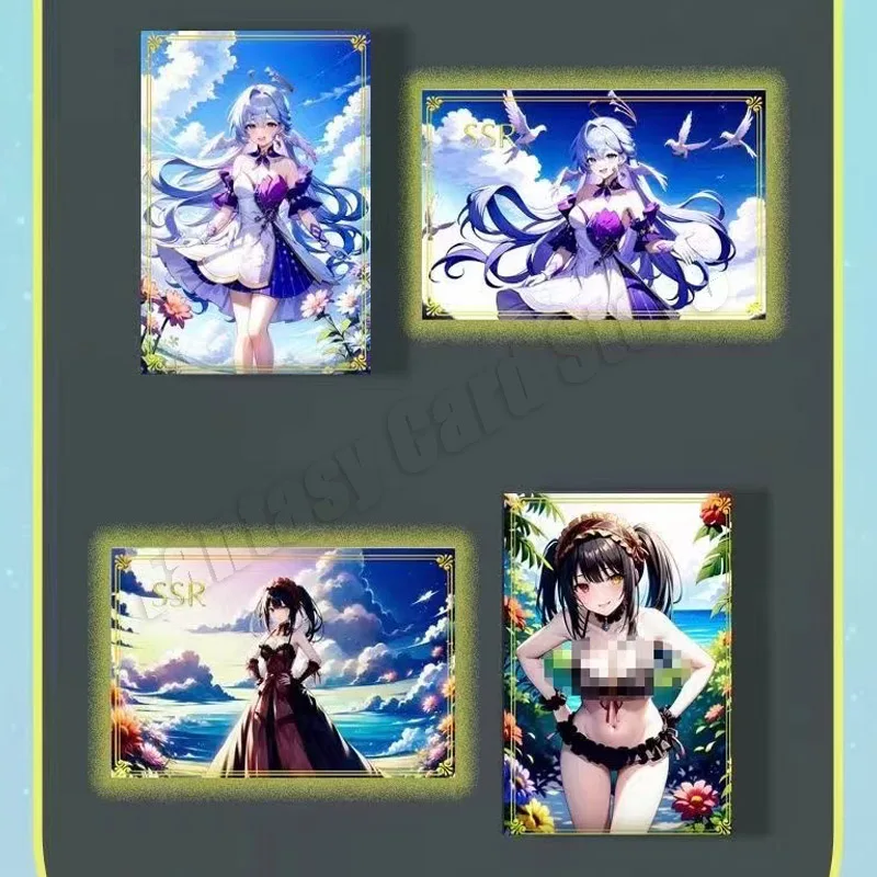 Nuovo stile Sexy A5 Card, vendita limitata ACG Goddess Story grandi tette e culo grosso Nude Bikini Girl Wife Card Blind Box Collection Gift