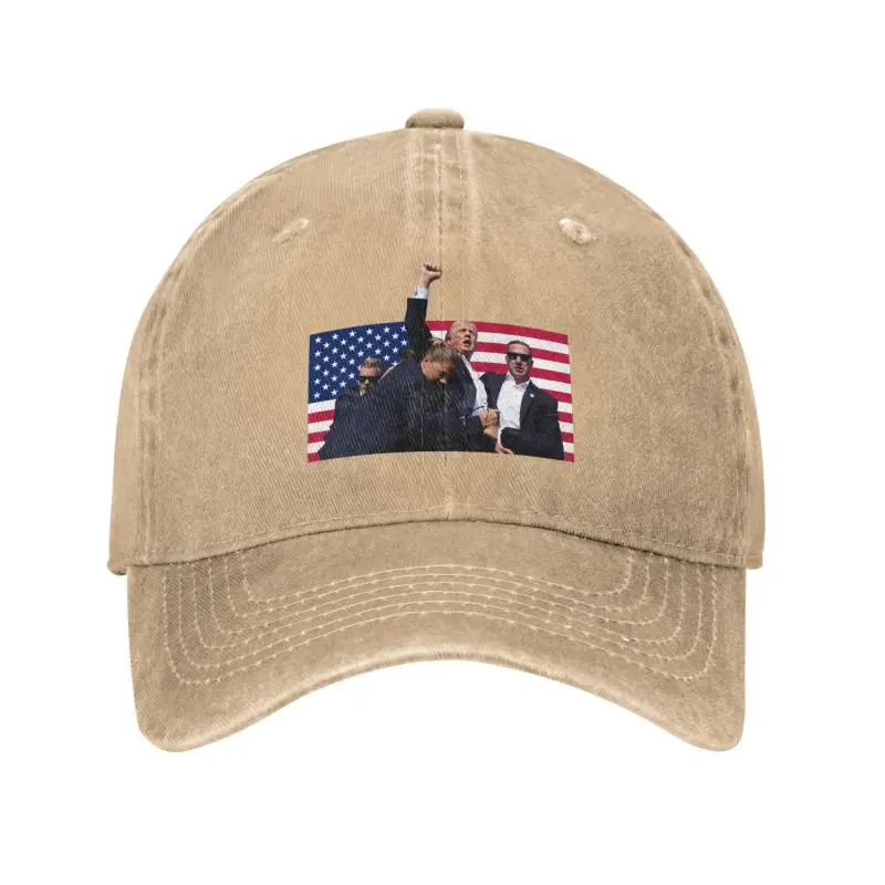 

Custom Cool Cotton Trump Will Be Back Baseball Cap for Men Women Adjustable Unisex American USA Dad Hat Summer