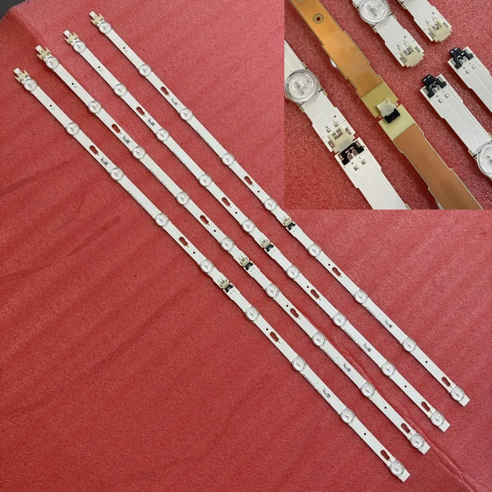 

8 шт./компл. светодиодная лента для Samsung UA40J6300 UE40J6300 UE40J6300AK UA40J6300AK UE40J6500 BN96-34783A 34784A V5DF-400DCA
