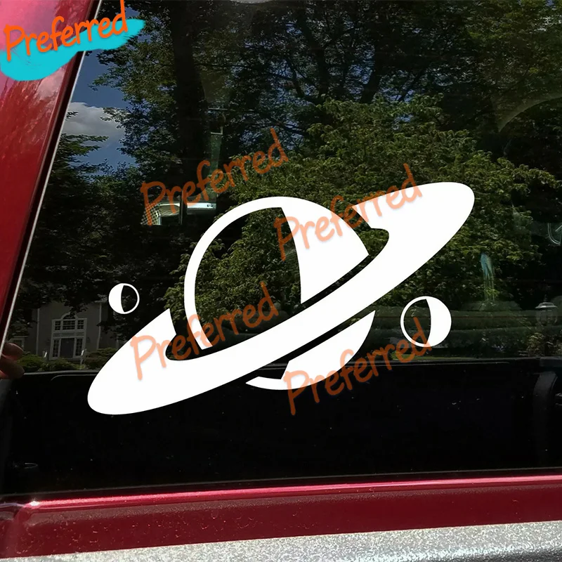 2x Planet Saturn Vinyl Stickers Space Astronomy Galaxy Science Stickers Space Art - Customizable in Any Sticker Size