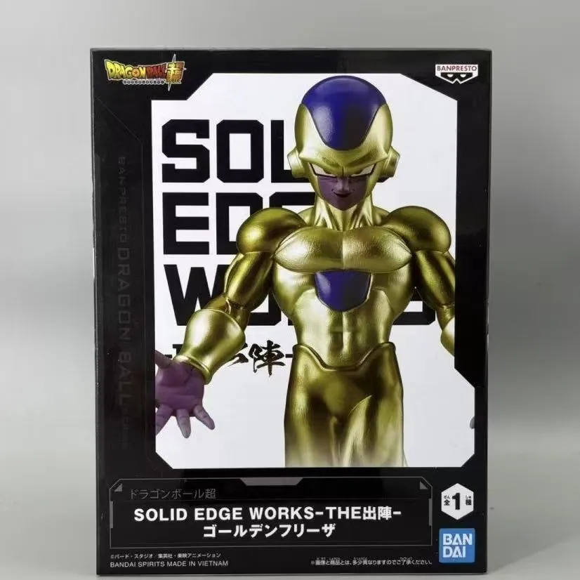 Figura de Acción Original de Bandai Dragon Ball Z Anime SOLID EDGE WORKS Golden Frieza Freeza, Modelo de Figura de Dragon Ball