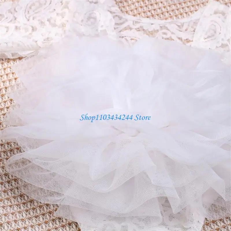 Newborns Mesh Romper Soft & Comfortable Baby Romper with Headband Comfortable Wearing Romper Create Heartwarming Moment