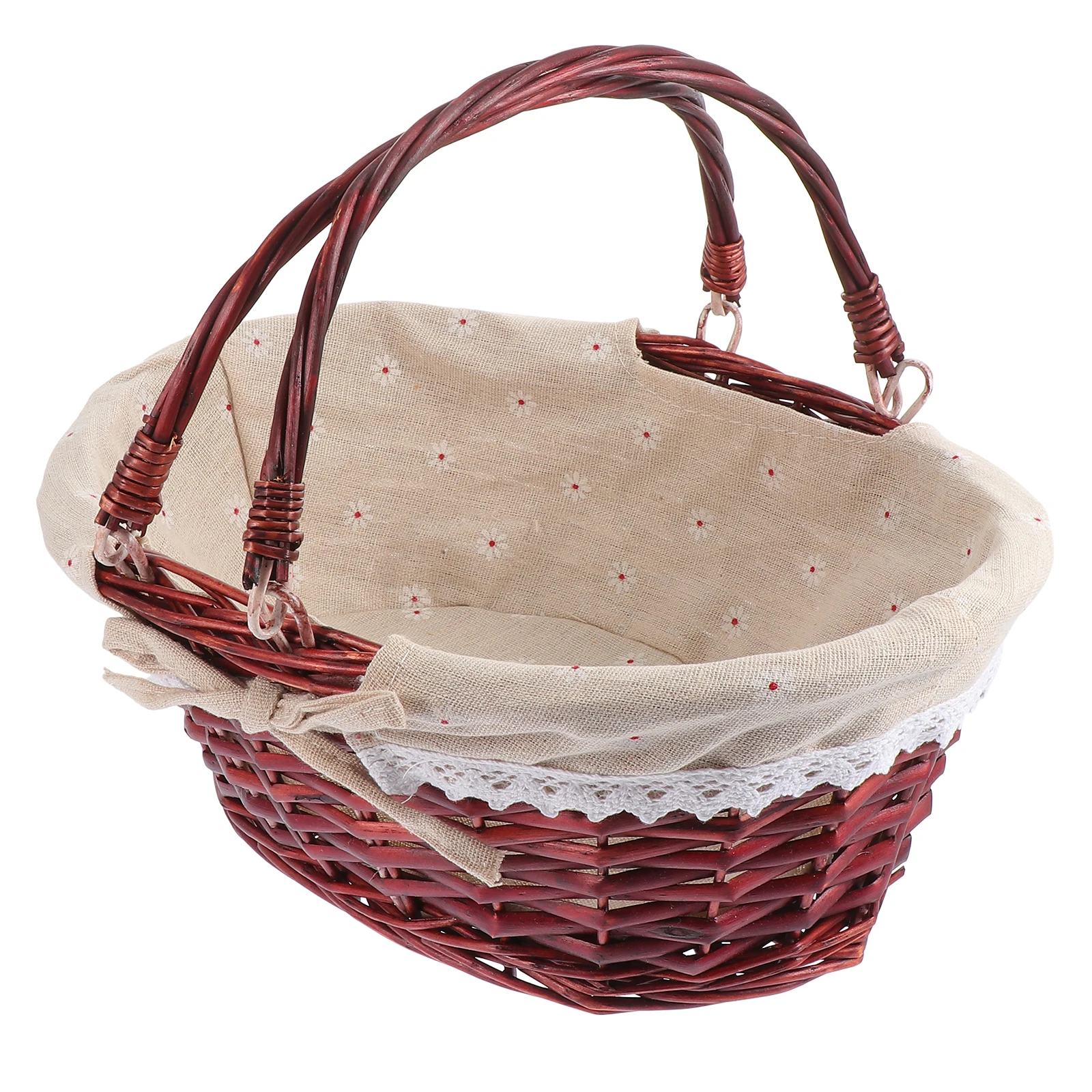 

Wicker Plant Basket Storage Hamper Willow-Weaving Decorative Household Container