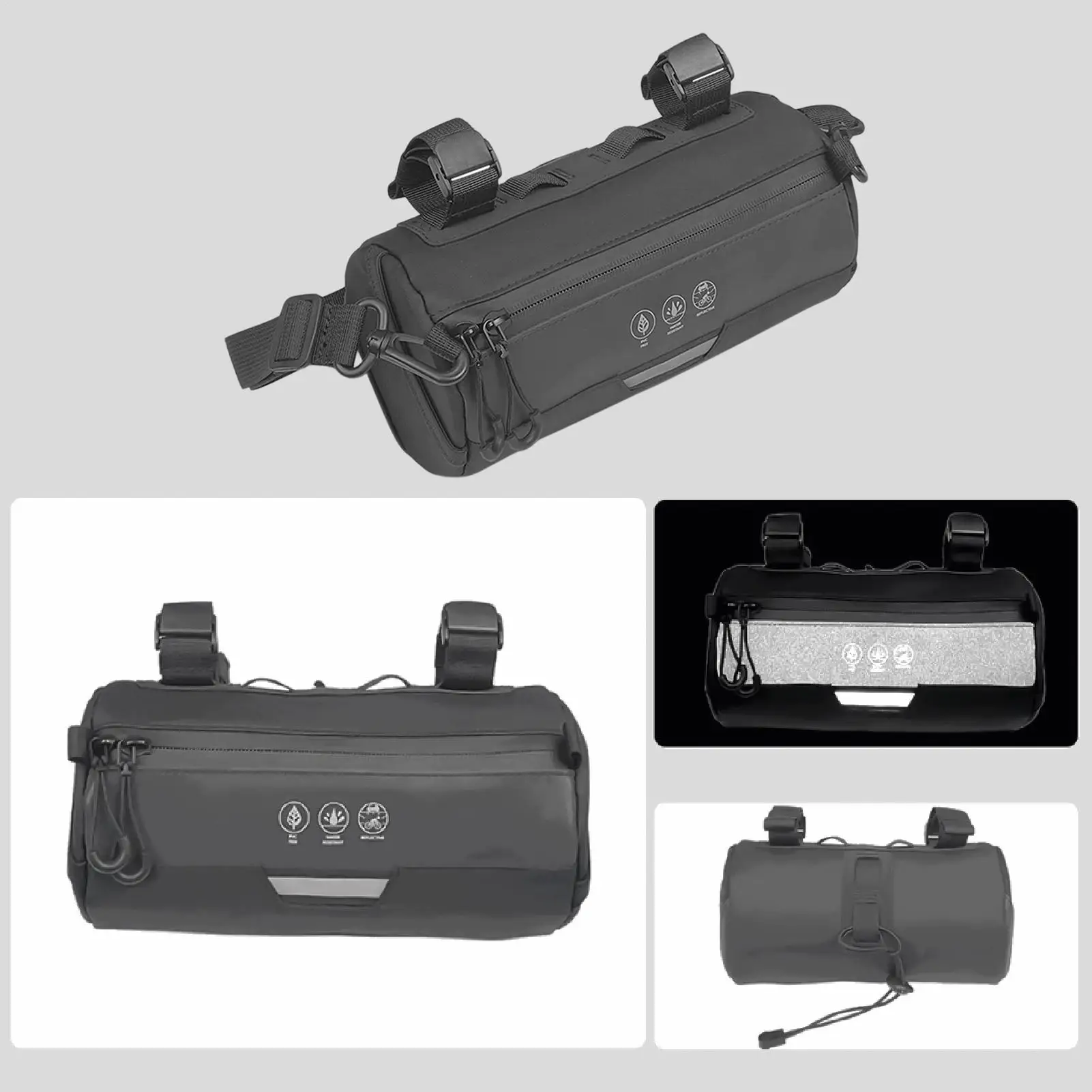 

Bike Front Bag 2L Waterproof Bike Front Pouch With Reflective Strips Cycling Handlebar Bag For Women Men Daily Commuters