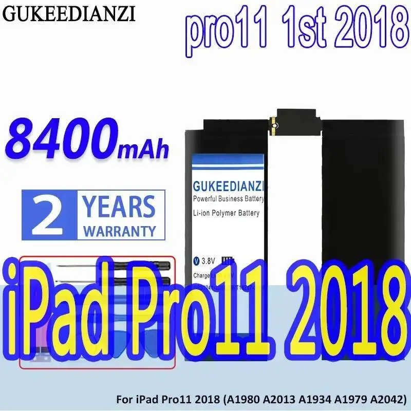 أداء طويل الأمد 8400Mah لبطارية Apple Ipad Pro 11 2018 A1980 A2013 A1934 A1979 A2042 Pro11 1St اللوحي #1
