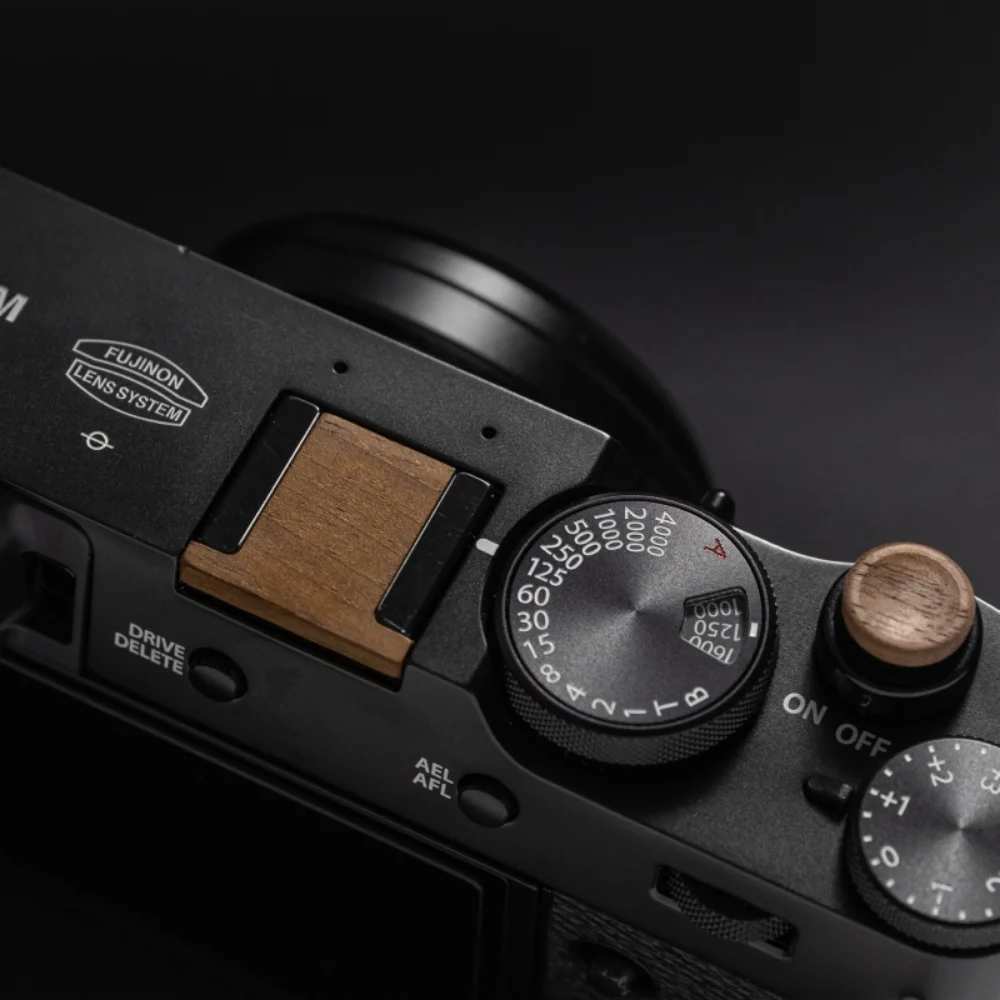 كاميرا من الخشب الصلب غطاء الحذاء الساخن مجموعة أزرار مصراع لـ Fujifilm Fuji X100VI XM5 XT5 X100V XH2 XS20 XE4 XPro2 XPro3 X100VI XT30