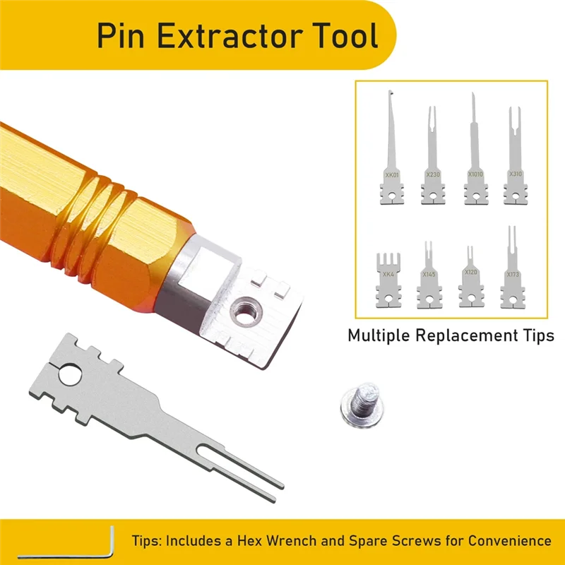 

A26F-для AMP Metri Pack Разъемы Molex Ремонт двигателей Двуглавый съемный инструмент для извлечения контактов клемм