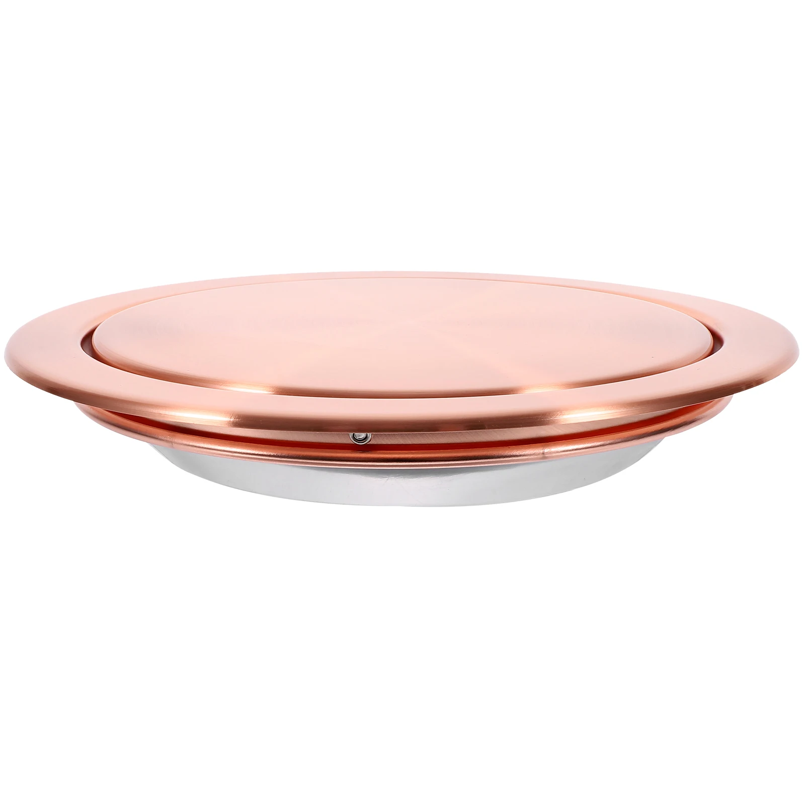 

Stainless Steel Trash Can Lid 430 Round Silver 18-20cm Quiet Bathroom Countertop Recessed Garbage Cover Bin