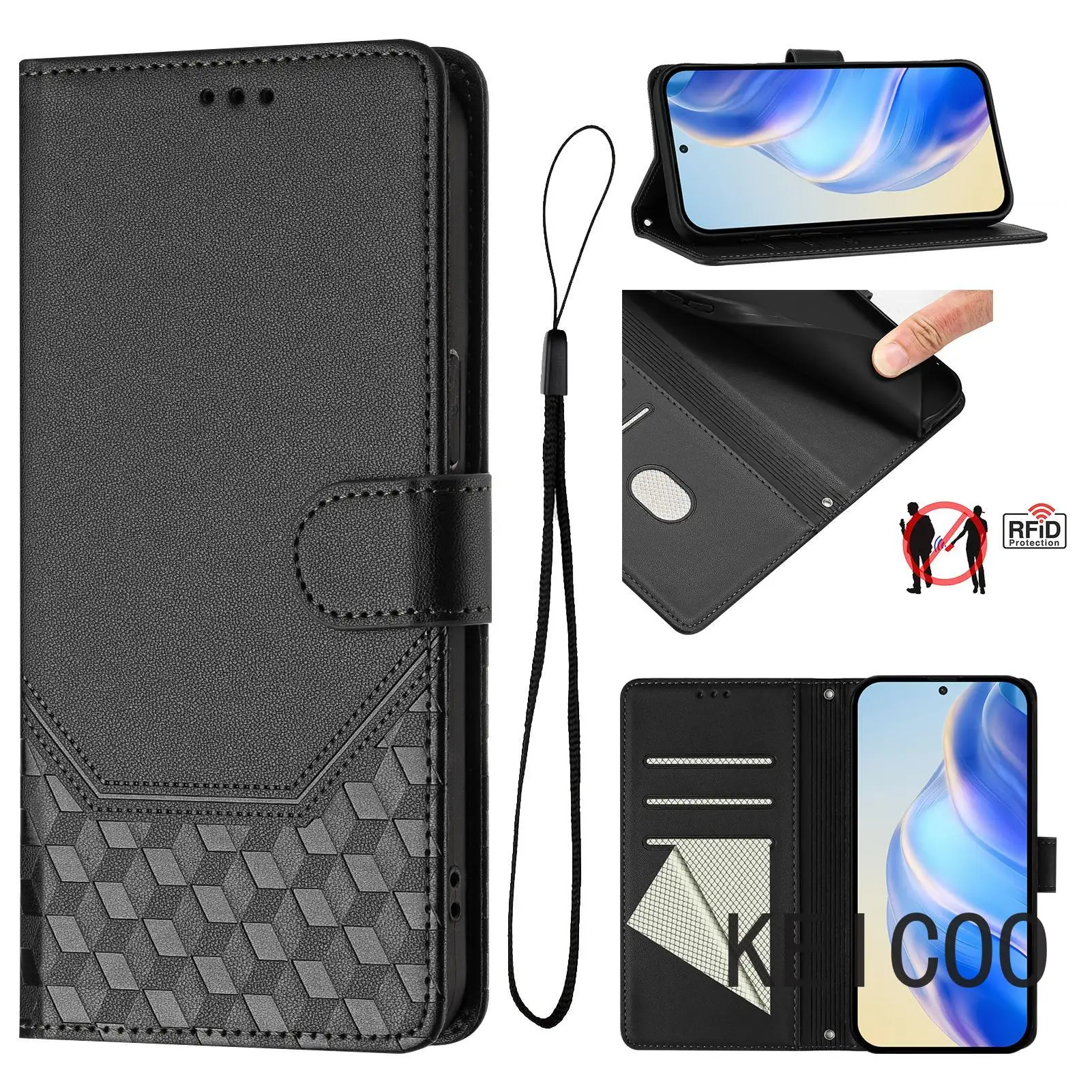 Dustproof Magnetic Housing for Nokia G310 G400 HMD Pulse G42 Pro Plus Embossed Honeycomb Anti-fall Drop Protection Covers