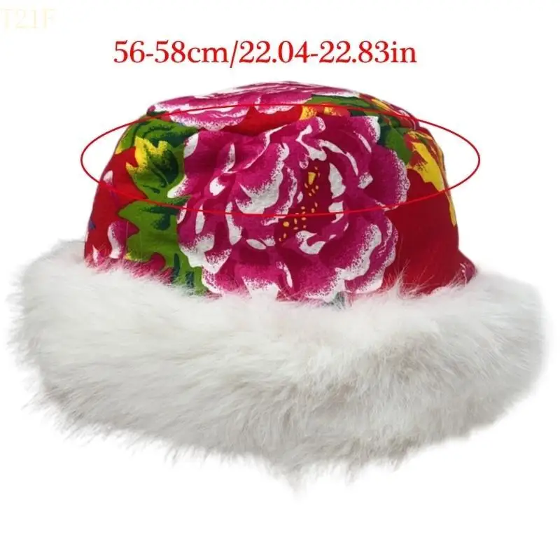 

T21F Thick Windproof Trapper Hat Warm Ushanka Hat for Cold Weather Ear Warmer