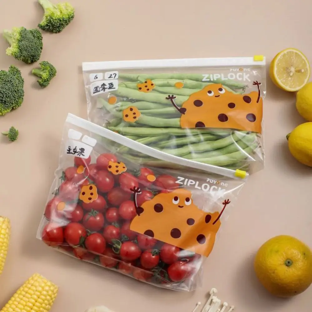 

15/20pcs Reusable Zipper Lock Bags Leakproof Transparent Food Storage Bag Thickened BPA-free Fresh-keeping Bag Outdoor
