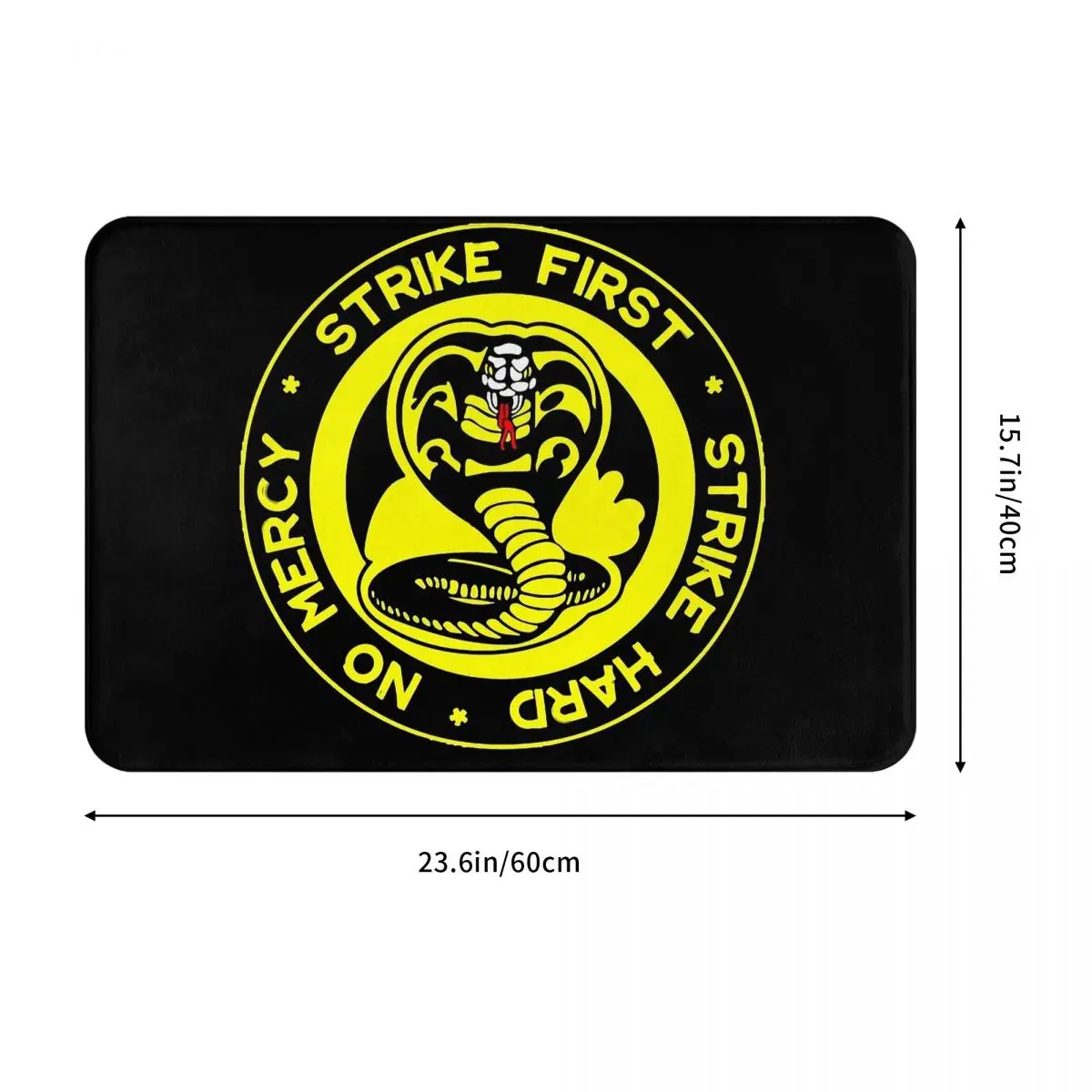 Cobra Kai Amanda TV Anti-Slip Doormat Bath Mat Strike First Balcony Carpet Entrance Door Rug Home Decorative