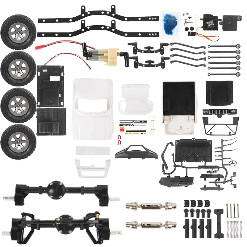 

WPL C24-1 Upgrade C24-1MKS 1:16 RC Car 4WD Radio Control Off-Road Mini Car KIT Rock Crawler Electric Buggy Moving Machine