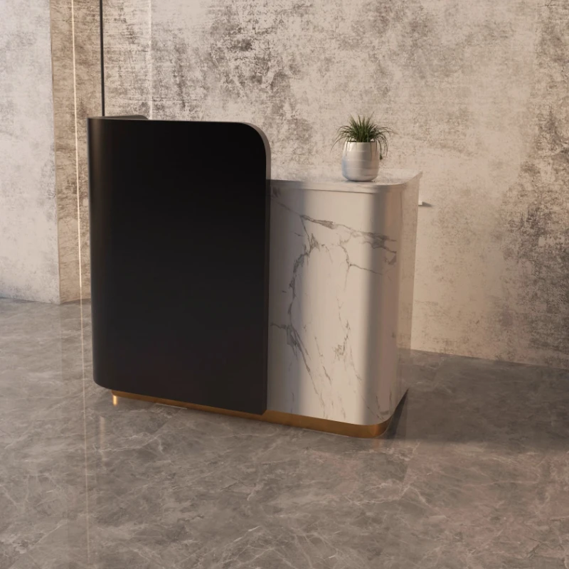 أدراج مكاتب الاستقبال عالية الجودة عرض خدمة الترويج مكاتب الاستقبال تصميم صالون التجميل أثاث Escrivaninha #2