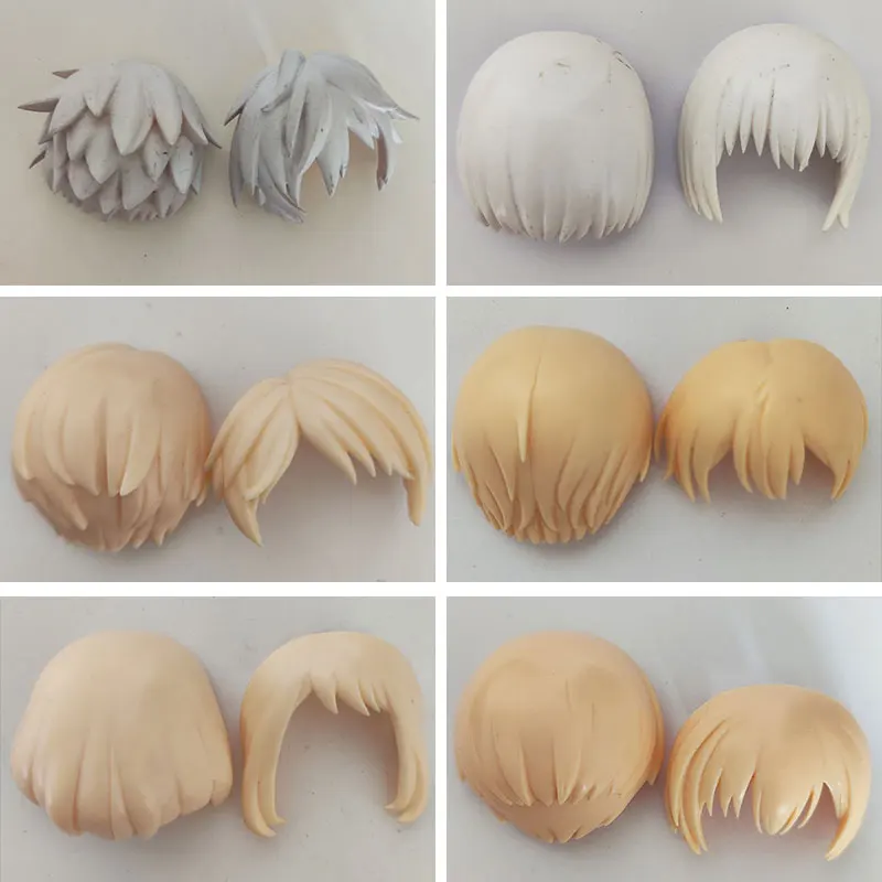 

GSC Clay Man Hair white model OB11 doll accessories