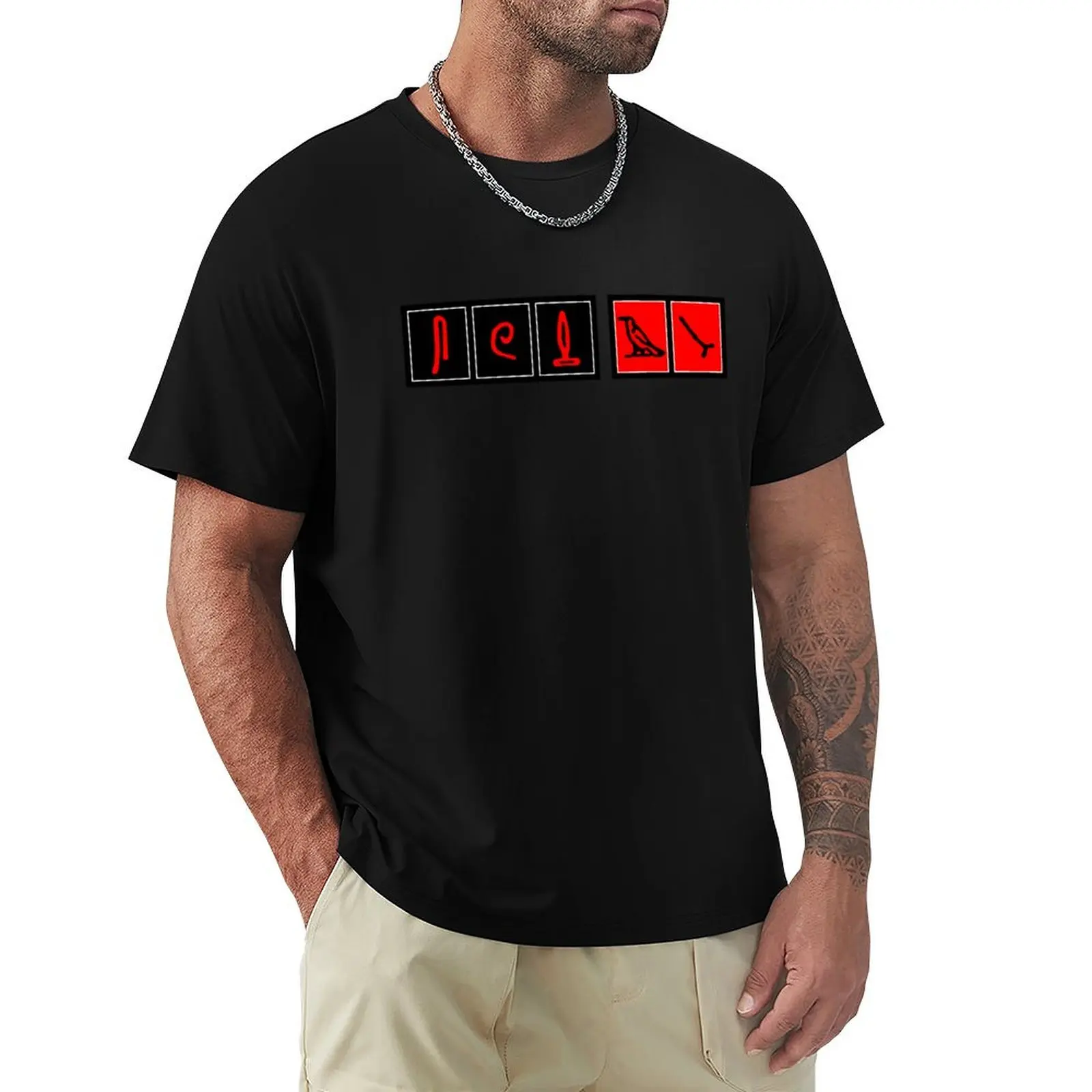 

LOST Hieroglyphics (Updated) T-Shirt Work Wear Breathable Tee