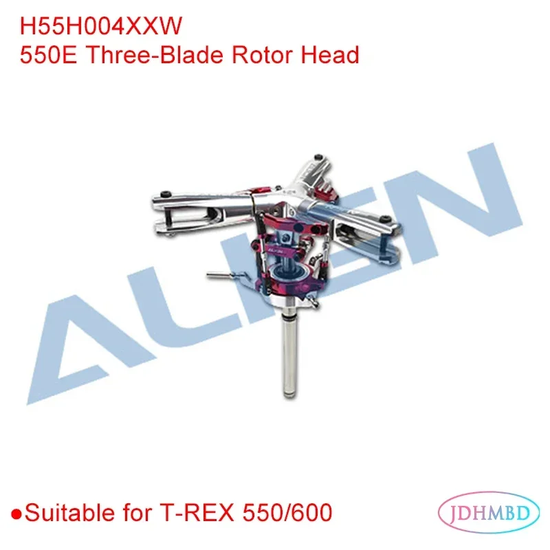 ALIGN T-REX 550EThree-Blade Rotor Head  Tri-Blades Main Shaft  ThreeTail Pitch Assembly Three Tail Blade Set Parts RC Helicopter