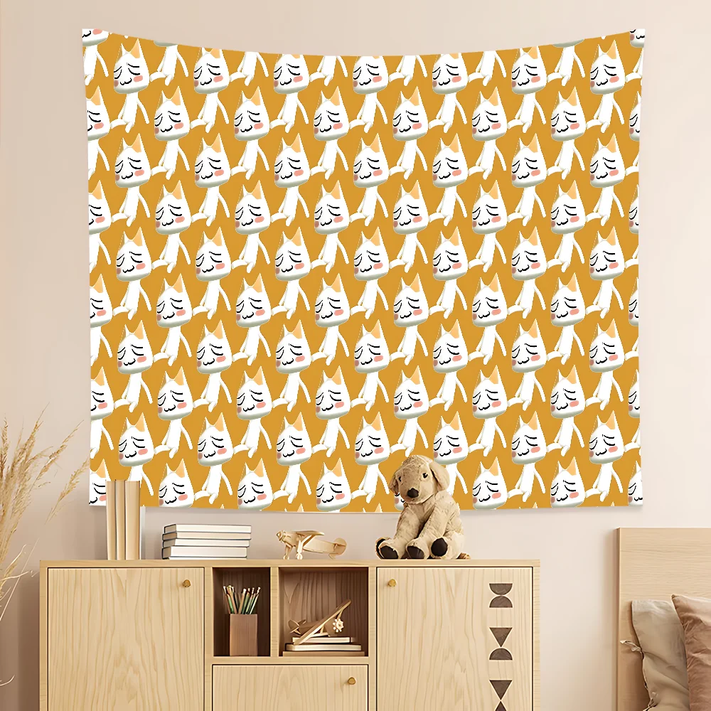 

Inoue Toro Cute Cat Happy Birthday Banner Backdrop For Birthday Banner Party Background Decor Decorations