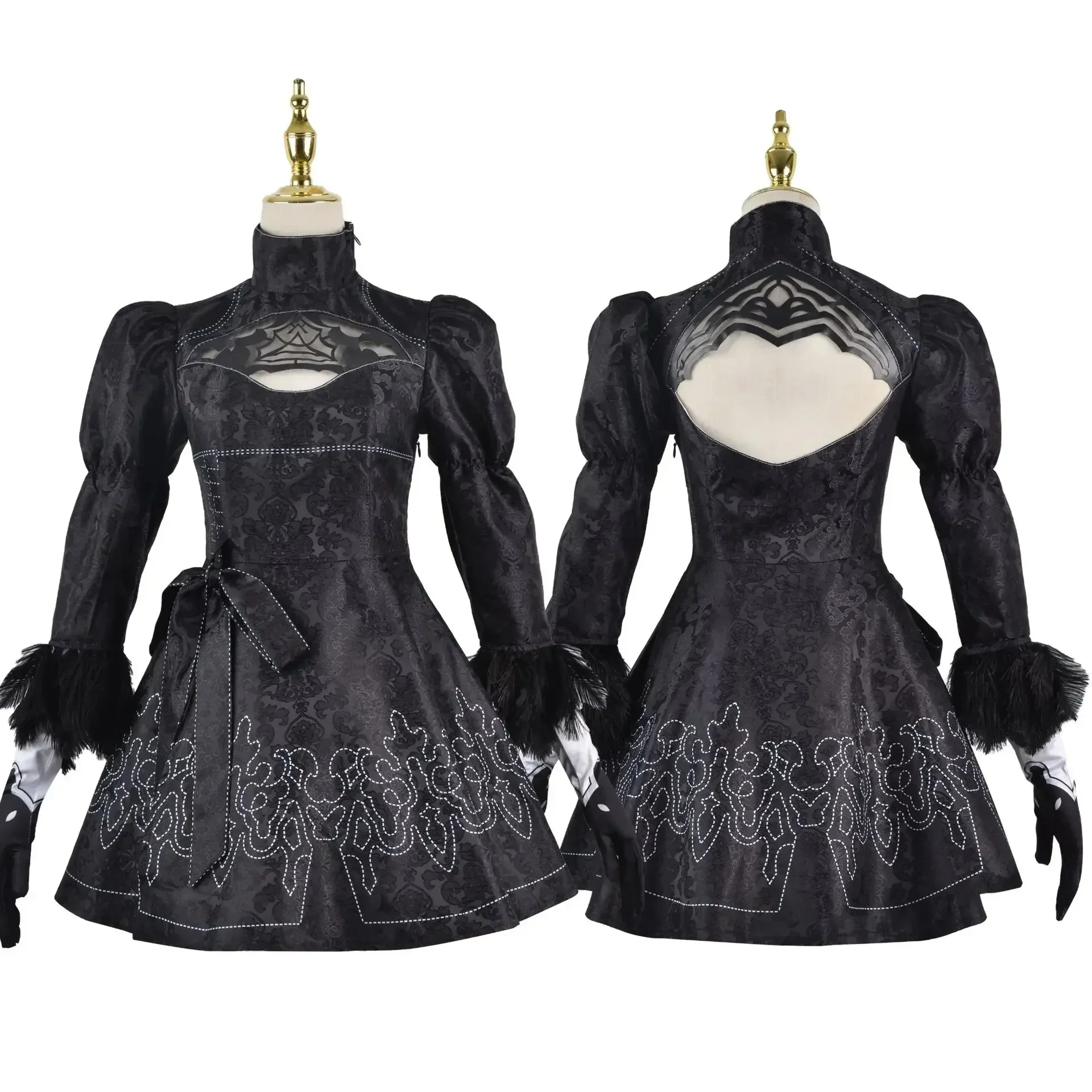 Nier automata cosplay traje yorha 2b roupa sexy jogos terno feminino role play trajes meninas festa de halloween vestido extravagante