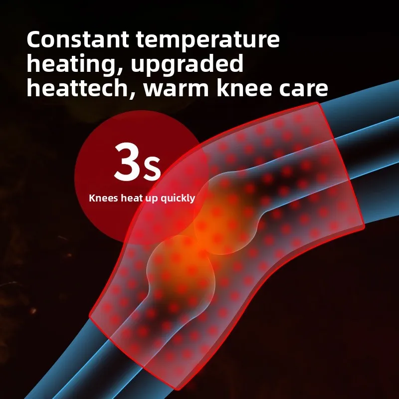 

Электрический подогреватель колена для облегчения боли в суставах, умные три уровня температуры, регулируемые с термотерапевтической подушечкой из полыни