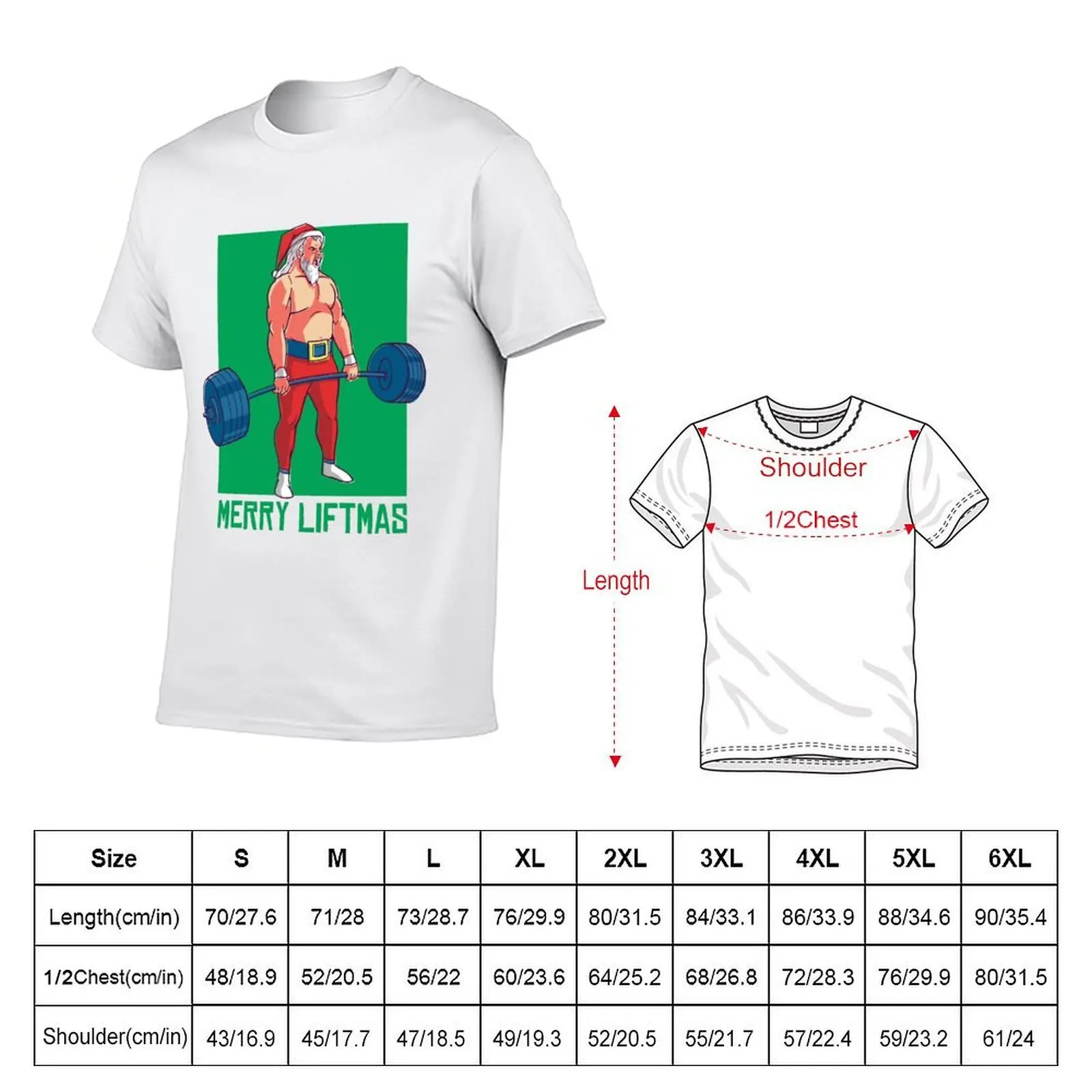 Merry Liftmas Santa Claus Fitness. T-Shirt cheap stuff Blouse t shirts for men