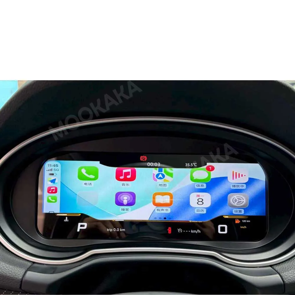 Car Digital Cluster For Audi Q2 2016-2023 LCD Instrument Panel Dashboard Meter Display Virtual Cockpit Speedometer Head Unit