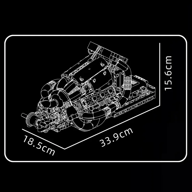 Mould King 10188 jouets de moteur de voiture technique le moteur motorisé STR 13 formule un bloc de construction ensemble de briques cadeau de noël pour enfants