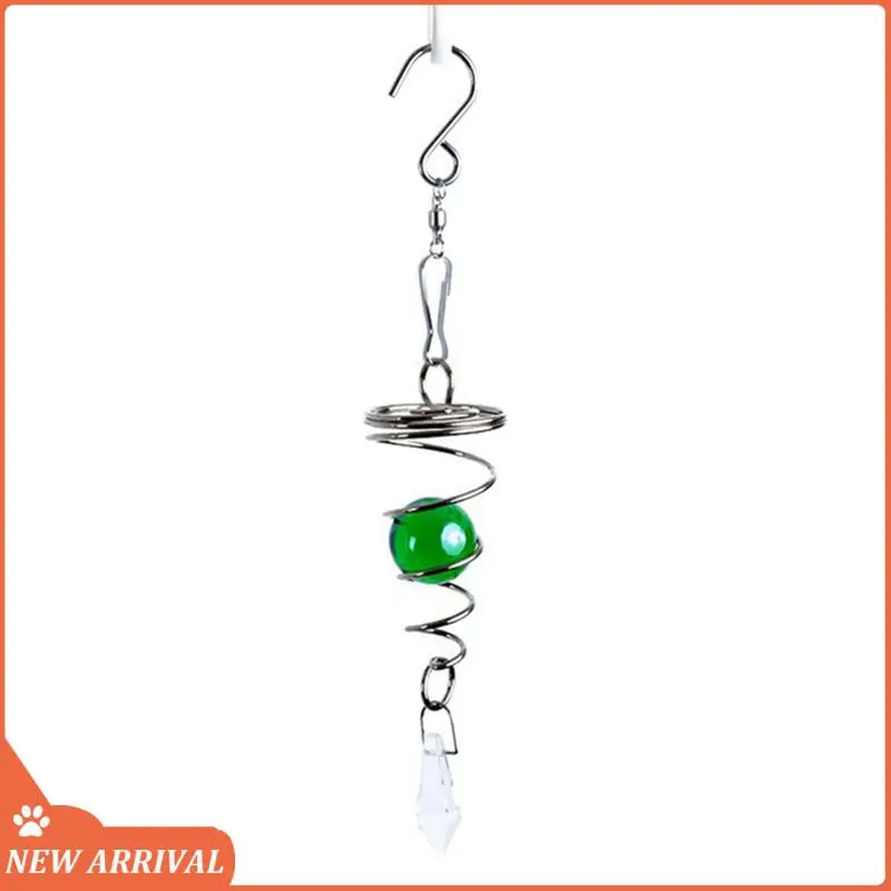 

5Pcs Wind Chime Glass Ball Wind Spinner Pendants Rotating Hook Wind Chime Tail For Home Garden Yard Decoration