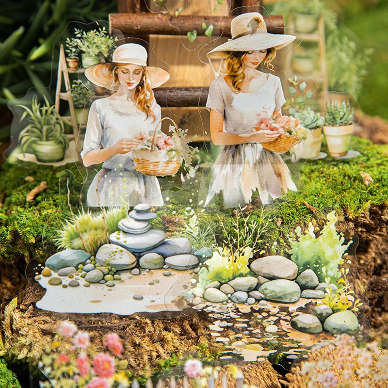 Sticker Pack 20sheets/bag Spring Garden Landscaping Stickers Handbook Stationery DIY Scrapbooking  Phone Case Journal Decoration