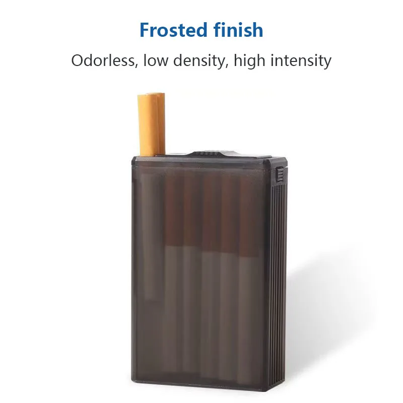 20-Slot Universal Cigarette Case l Fits 6.5/7.5/8.0mm Hand Rolled & Regular | Large Capacity Flip-Top Box with Thick Shell view 5