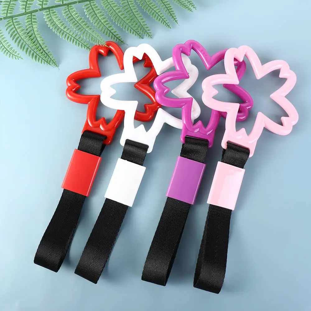 Static Belt Bumper Supplies Car Tow Strap Decorative Car Hand Pull Ring Rear Bumper Warning Ring Car Handrail Belt Handle Strap