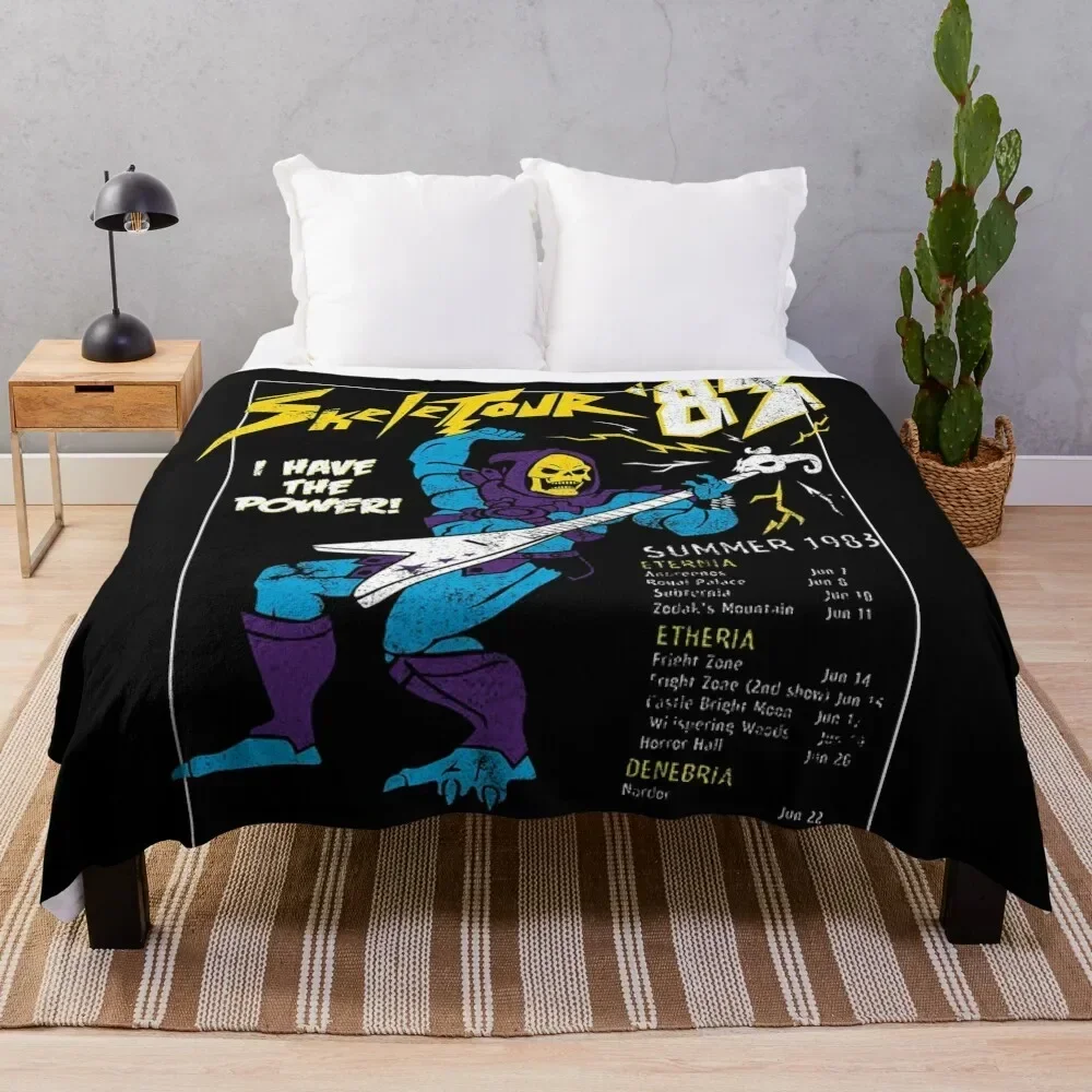 Skeletor Throw Blanket blankets ands Beach Quilt Bed Blankets