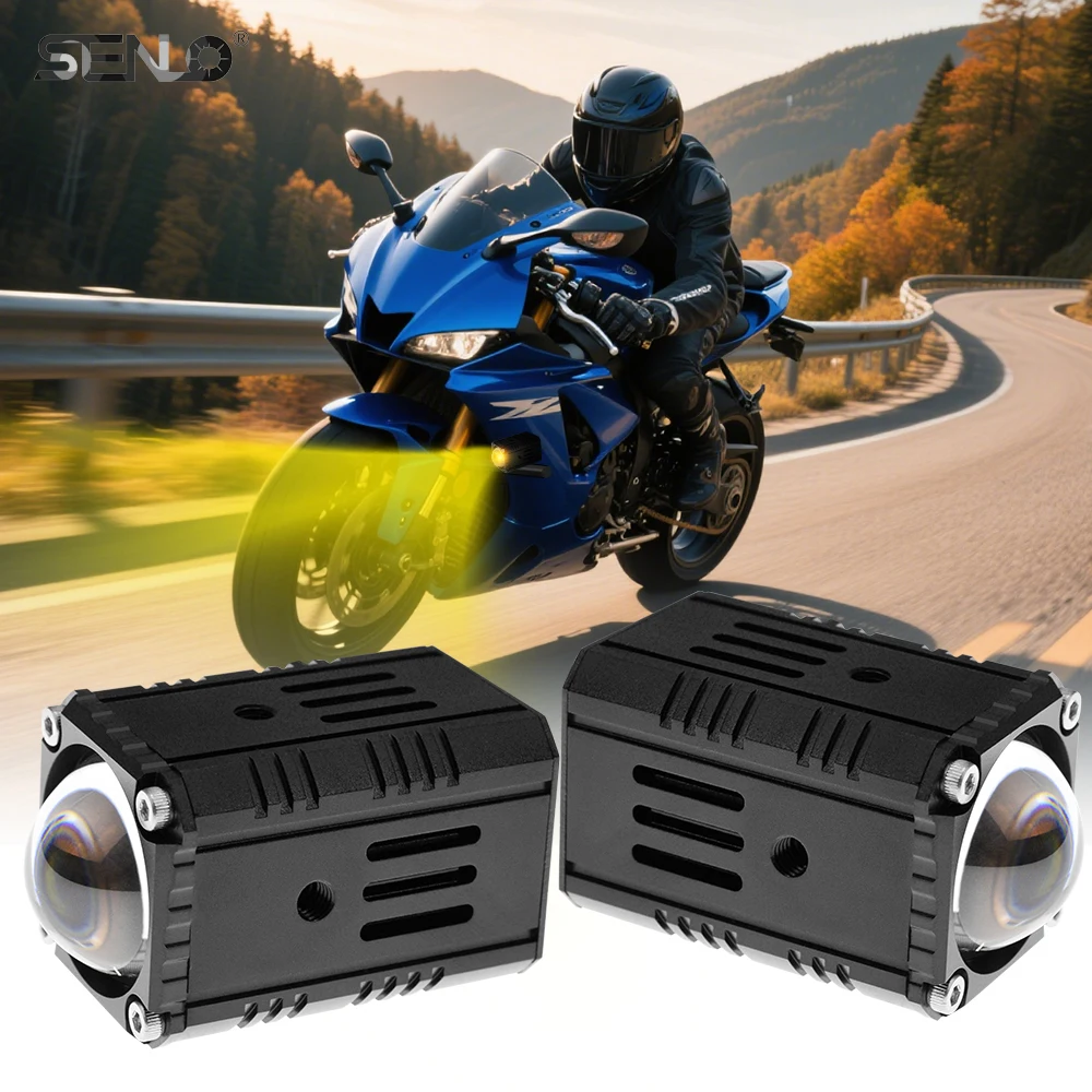 

Auxiliary Motorcycle LED Spotlight Lens Led Headlight Fog Light Lamps 12V-24V 50W for Honda Yamaha Suzuki Hero Italika Jawa BMW
