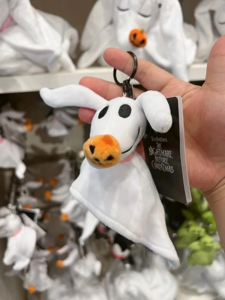 Disney Dark Halloween Llavero de Felpa Charms - Spooky Ghost Mickey Bag Clip Llavero Accesorios para Mochilas, Fiesta de Halloween