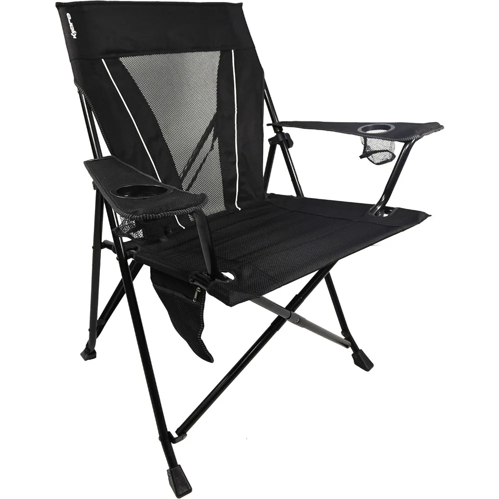 Portable Camping Chair with Dual Lock System - Supports Up to 400lbs, Versatile Folding, Outdoor, and Lawn Chair
