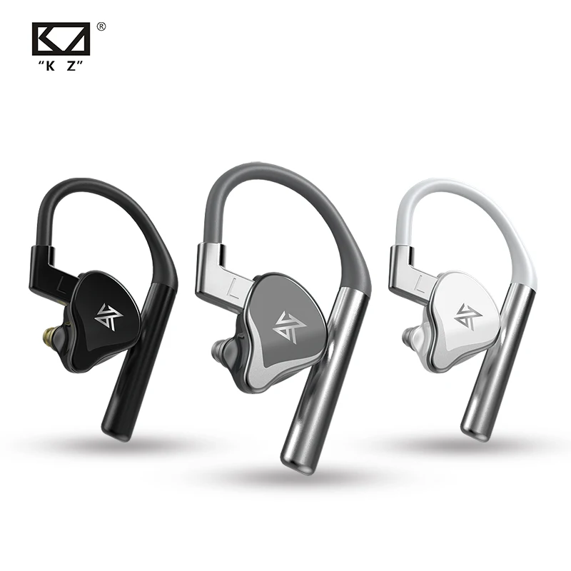 KZ E10 TWS earphone BT 5.0, Headset olahraga Hybrid dengan kontrol sentuh nirkabel 1DD + 4BA, peredam bising dan Bass