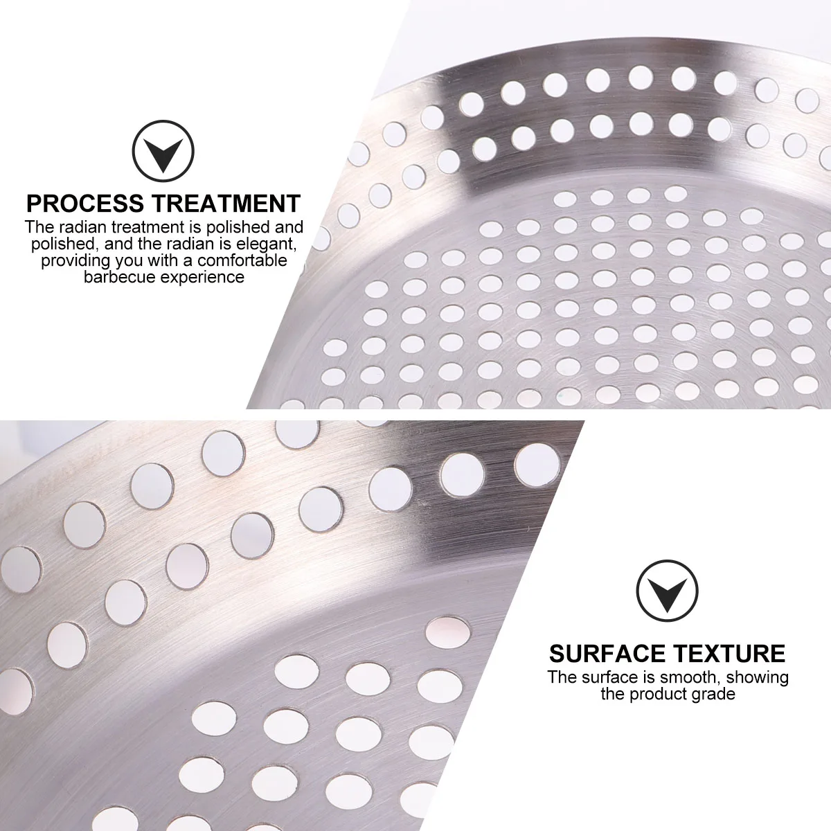

Durable Barbecue Plate Lightweight Portable Grill Pan Even Heat Distribution Non Stick Roasting Home Cooking Tool Outdoor BBQ